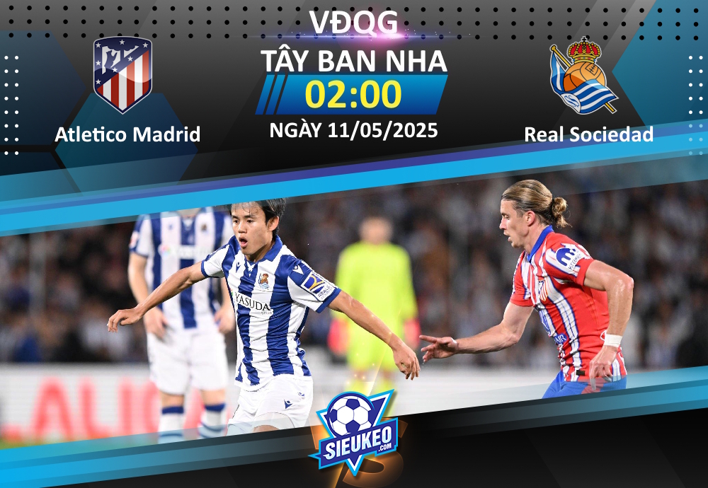 Soi kèo bóng đá Atletico Madrid vs Real Sociedad 02h00 ngày 11/05/2025: Giật vé Champions League