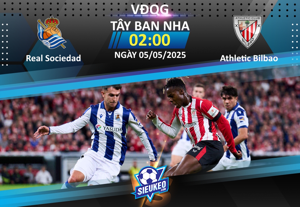 Soi kèo bóng đá Real Sociedad vs Athletic Bilbao 02h00 ngày 05/05/2025: Mất cả “chì” lẫn “chài”